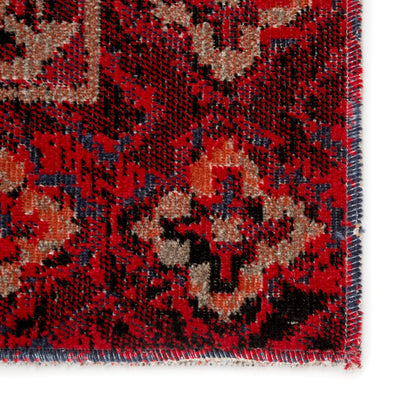 product image for Chaya Indoor/ Outdoor Medallion Red & Black Area Rug 52