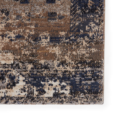 product image for Belfast Indoor/Outdoor Medallion Rug in Taupe & Dark Blue by Jaipur Living 94