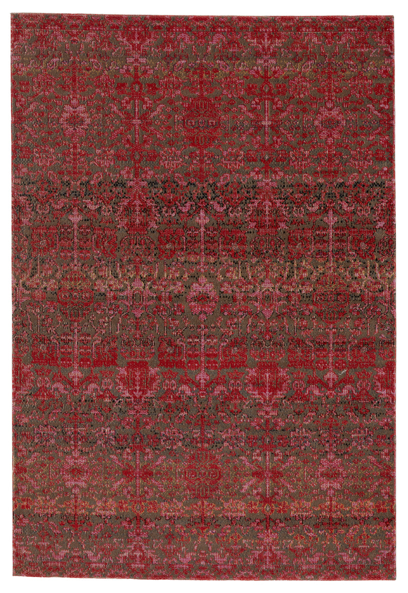 media image for Bodega Indoor/Outdoor Trellis Rug in Red & Taupe by Jaipur Living 289