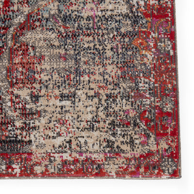 product image for Fayette Indoor/Outdoor Oriental Rug in Dark Blue & Red by Jaipur Living 56