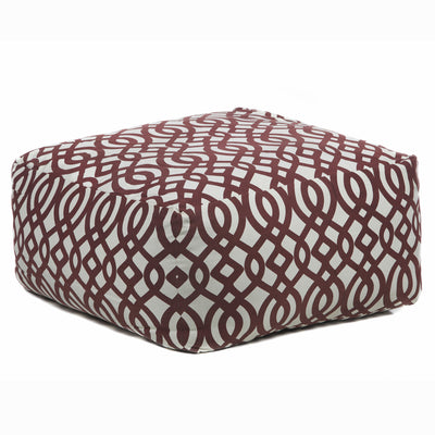 product image of pouf in cream maroon design by chandra rugs 1 513