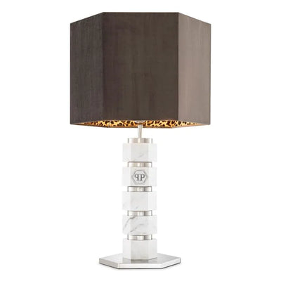 product image of Hexagon Marble Table Lamp Incl Shade 1 573