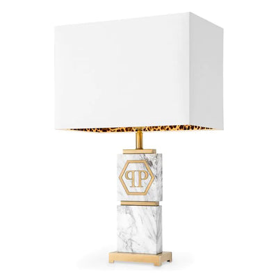 product image of King White Marble Incl Shade UL Table Lamp 1 549