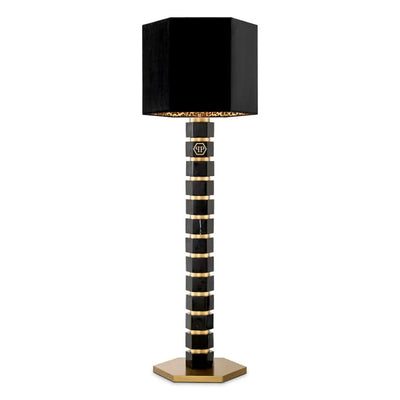 product image of Hexagon Marble UL Floor Lamp Incl Shade 1 577