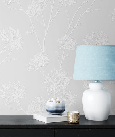 product image for Dandelion Fields Paintable Peel & Stick Wallpaper in Off-White 25
