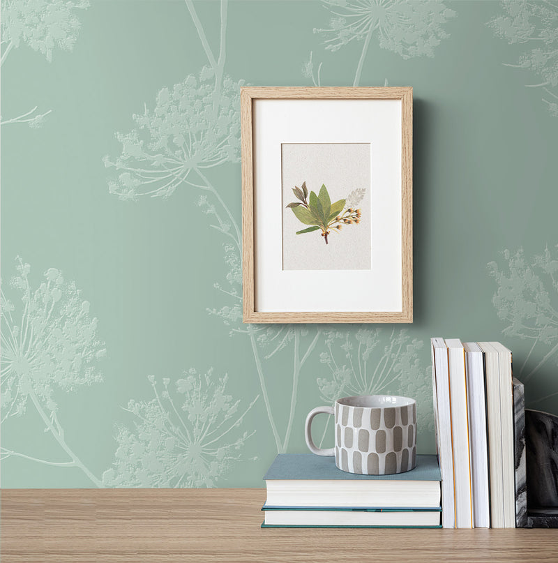 media image for Dandelion Fields Paintable Peel & Stick Wallpaper in Off-White 219