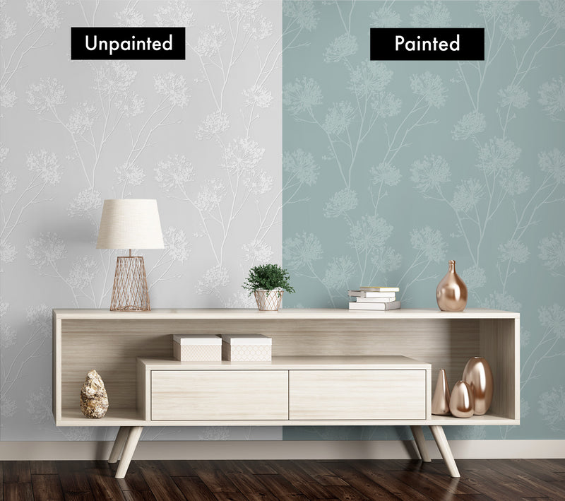 media image for Dandelion Fields Paintable Peel & Stick Wallpaper in Off-White 226