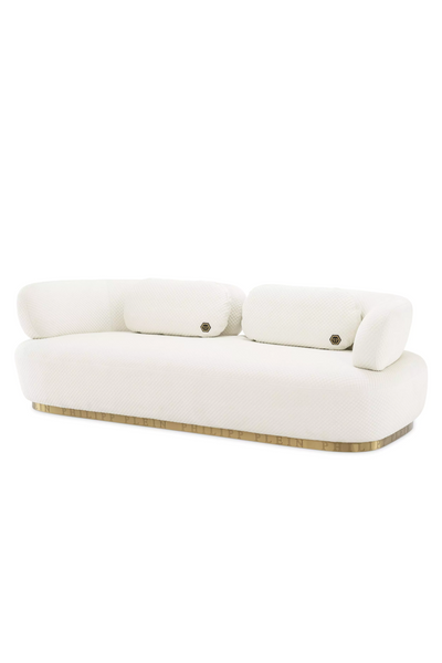 product image for Signature Quilted Velvet Sofa 4 75