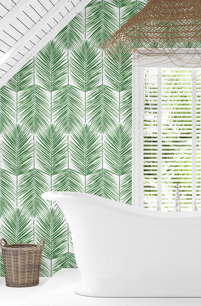 product image for Paradise Palm Prepasted Wallpaper in Greenery by Seabrook 65