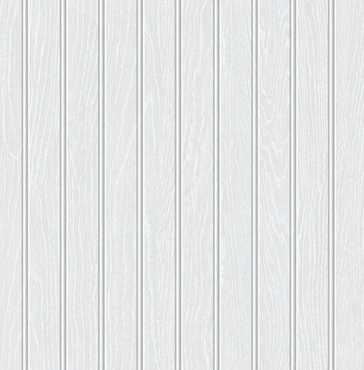 product image of Sample Faux Beadboard Prepasted Wallpaper in Pearl Grey by Seabrook 590