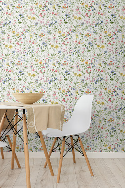 product image for Wildflowers Prepasted Wallpaper in Multi by Seabrook 81