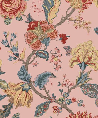 product image for Lana Jacobean Wallpaper in Blush 6