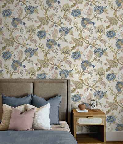 product image for Lana Jacobean Wallpaper in Parchment 96