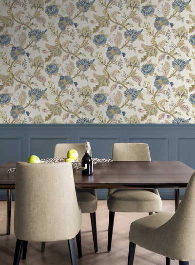 product image for Lana Jacobean Wallpaper in Parchment 20