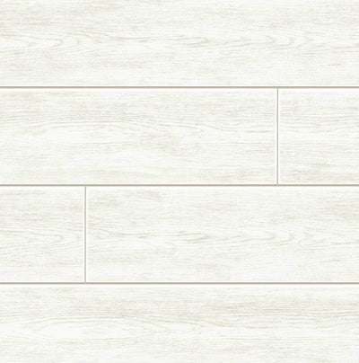 product image of Coastal Faux Shiplap Wallpaper in Alabaster 556