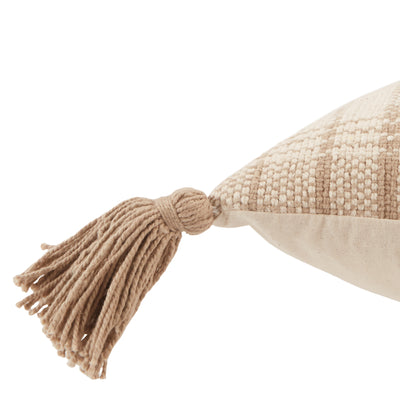 product image for Razili Tribal Pillow in Taupe & Cream 24