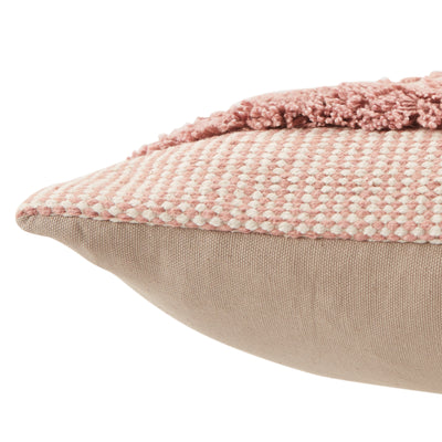 product image for Imena Trellis Pillow in Pink & Cream 17