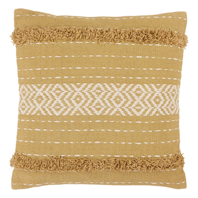 product image of Palmyra Tribal Pillow in Green & White 567