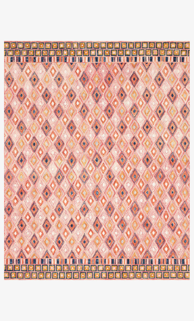 media image for Priti Rug in Pink & Sunset by Loloi 273