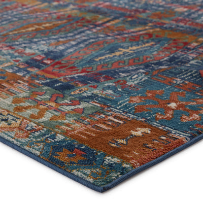 product image for Miron Trellis Rug in Blue & Red 99