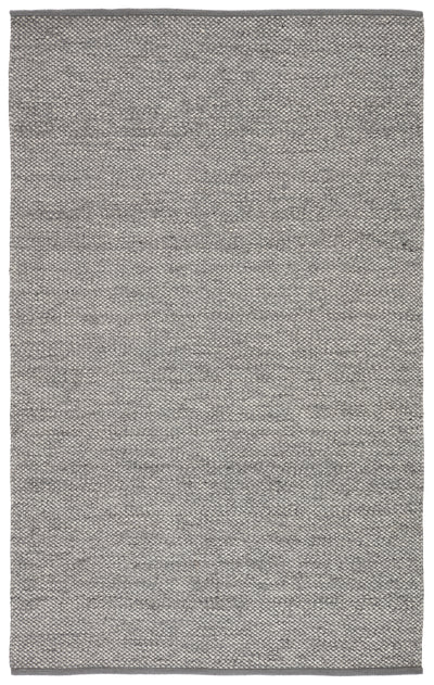 product image for Lamanda Indoor/ Outdoor Solid Gray/ Ivory Rug by Jaipur Living 2