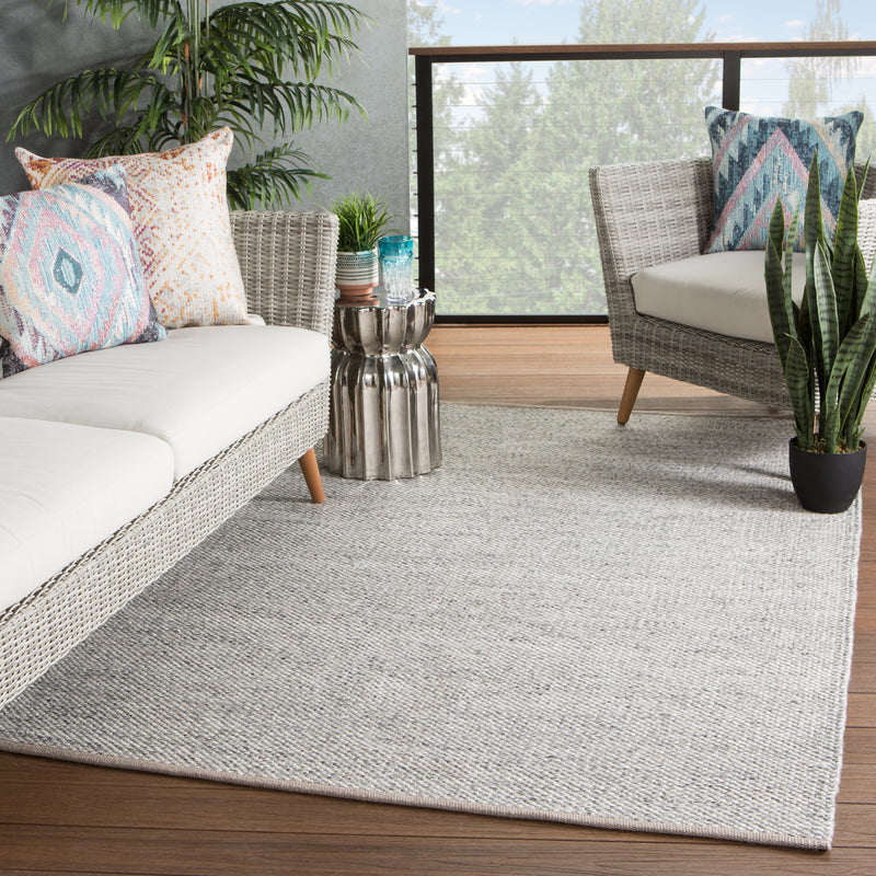 media image for Lamanda Indoor/ Outdoor Solid Taupe/ Gray Rug by Jaipur Living 237