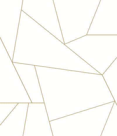 product image for Fractured Prism Peel & Stick Wallpaper in Gold from the Risky Business III Collection by York Wallcoverings 72