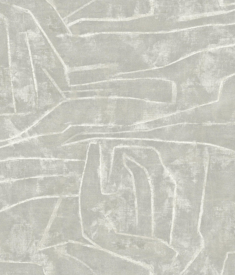 media image for Urban Chalk Peel & Stick Wallpaper in Grey from the Risky Business III Collection by York Wallcoverings 243