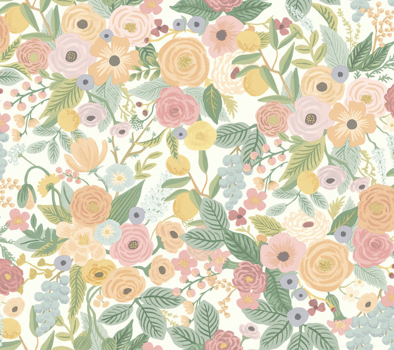 media image for Garden Party Peel & Stick Wallpaper in Pastel by York Wallcoverings 22