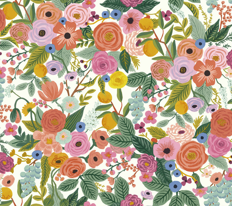media image for sample garden party peel and stick wallpaper in rose by york wallcoverings 1 241