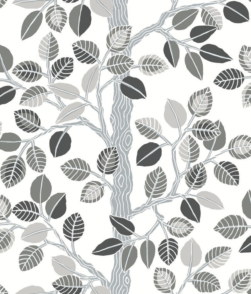 media image for Forest Leaves Peel & Stick Wallpaper in Neutral by York Wallcoverings 220