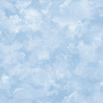 product image of Atrium Clouds Peel & Stick Wallpaper in Blue by York Wallcoverings 592