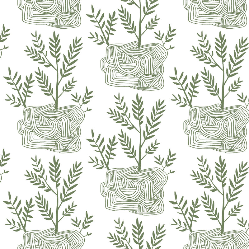 media image for sample seedlings peel stick wallpaper in green from the risky business iii collection by york wallcoverings 1 218