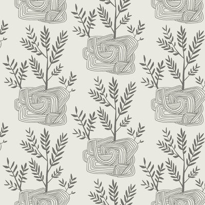 product image of Seedlings Peel & Stick Wallpaper in Grey from the Risky Business III Collection by York Wallcoverings 58