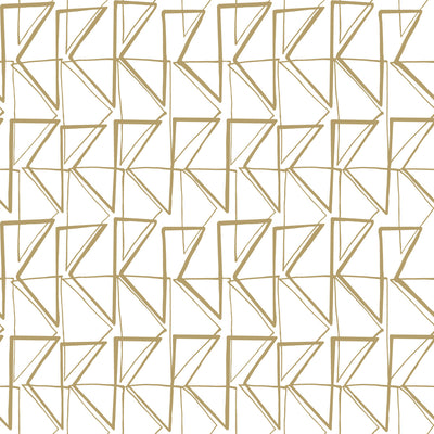 product image for Love Triangles Peel & Stick Wallpaper in Gold from the Risky Business III Collection by York Wallcoverings 24