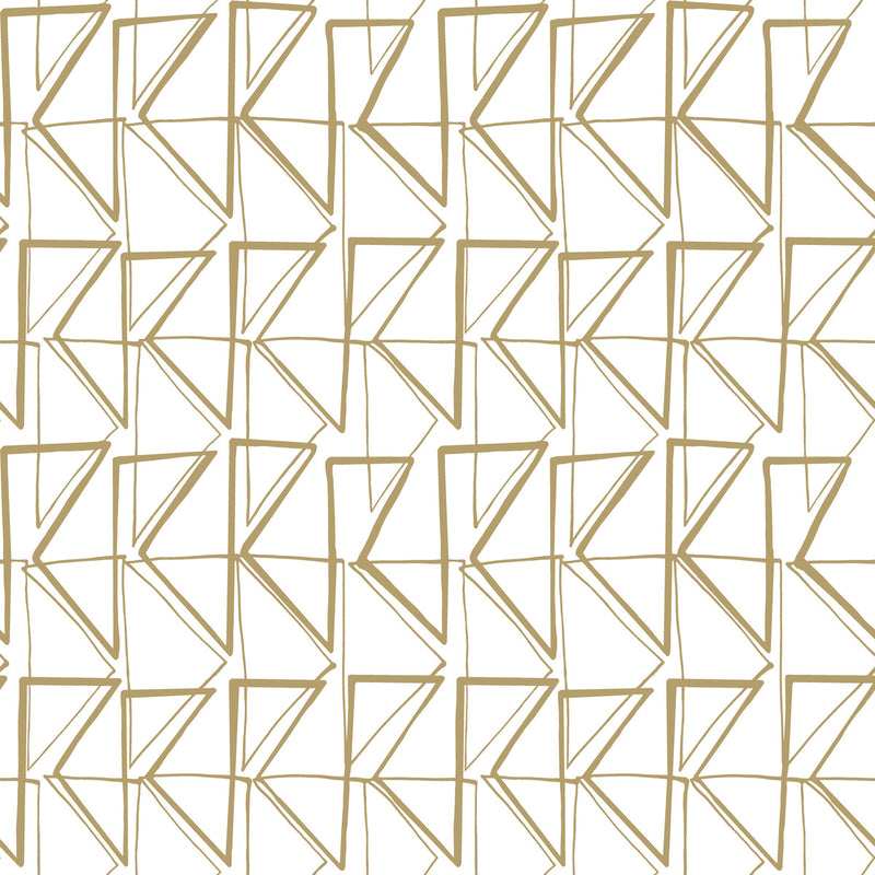 media image for Love Triangles Peel & Stick Wallpaper in Gold from the Risky Business III Collection by York Wallcoverings 235