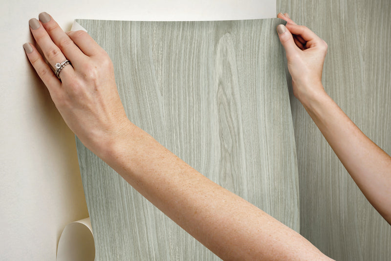 media image for Linden Soft Grey Peel & Stick Wallpaper by York Wallcoverings 296