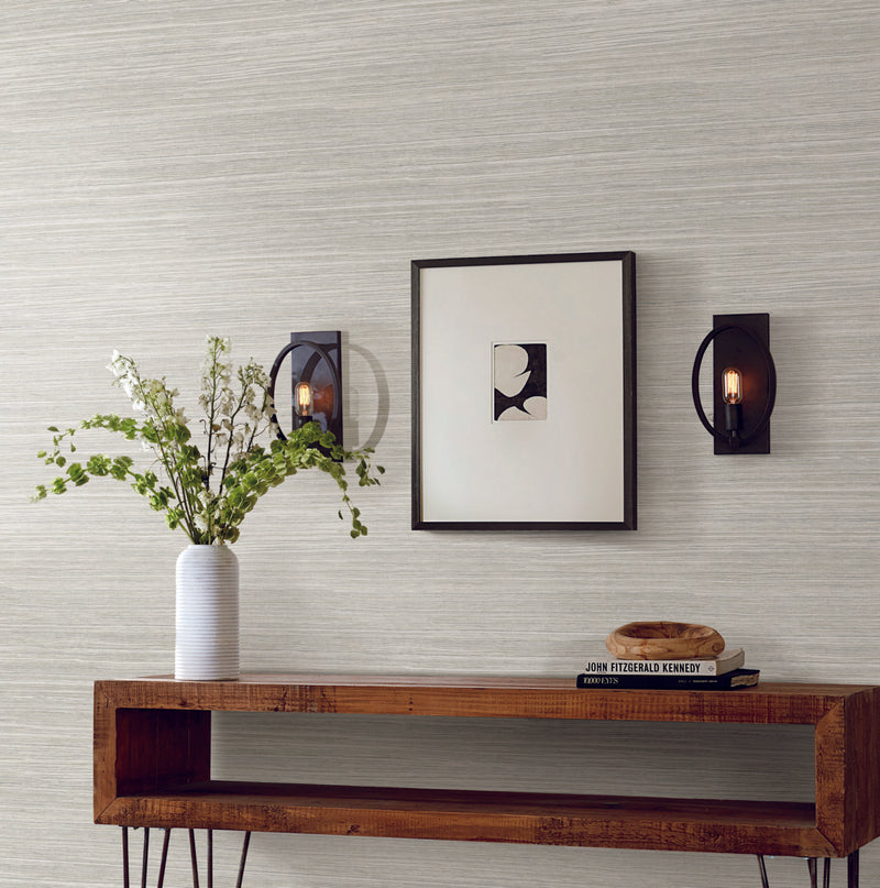 media image for Cattail Weave White Peel & Stick Wallpaper by York Wallcoverings 255