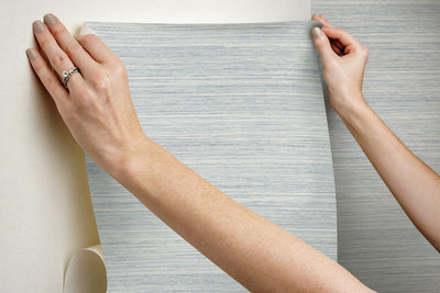 product image for Cattail Weave Blue Peel & Stick Wallpaper by York Wallcoverings 8