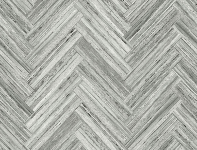 media image for sample hermosa herringbone grey peel and stick wallpaper by york wallcoverings 1 23