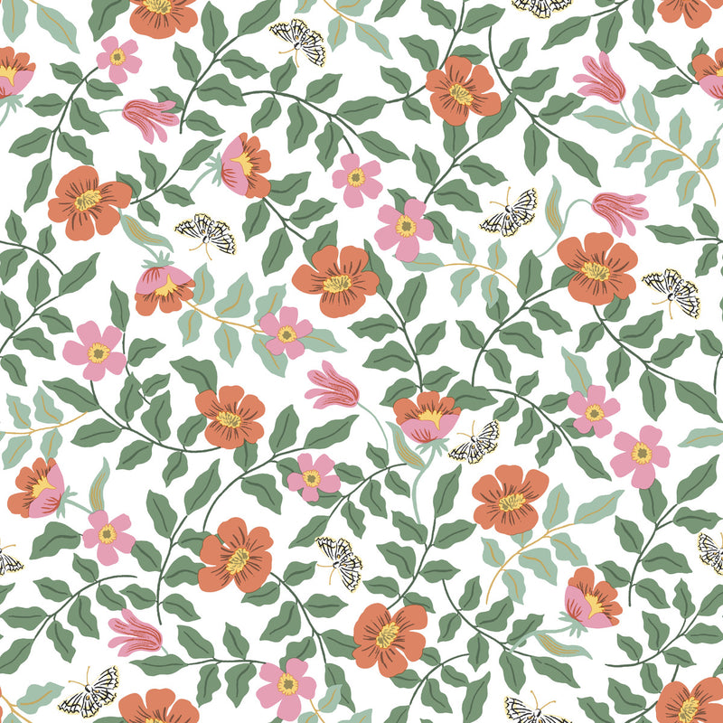 media image for Primrose Peel & Stick Wallpaper in Rose/Cream by York Wallcoverings 21