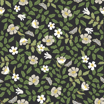 product image of Primrose Peel & Stick Wallpaper in Off White/Black by York Wallcoverings 583