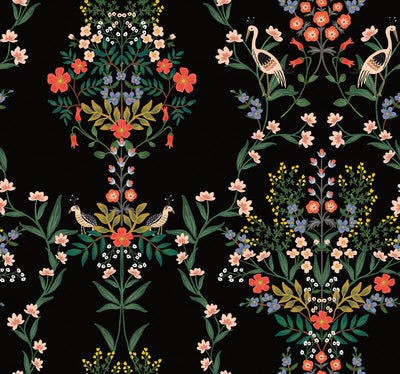 product image of Luxembourg Peel & Stick Wallpaper in Black by York Wallcoverings 524