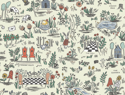product image of Wonderland Peel & Stick Wallpaper in Pastel by York Wallcoverings 523