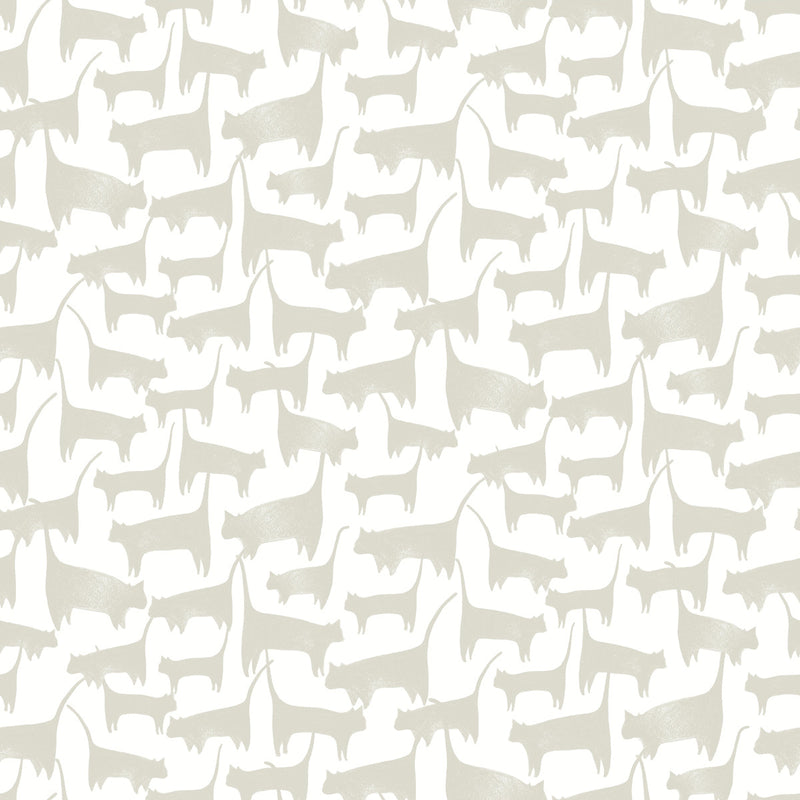 media image for Cat Tails Beige Peel & Stick Wallpaper by York Wallcoverings 259