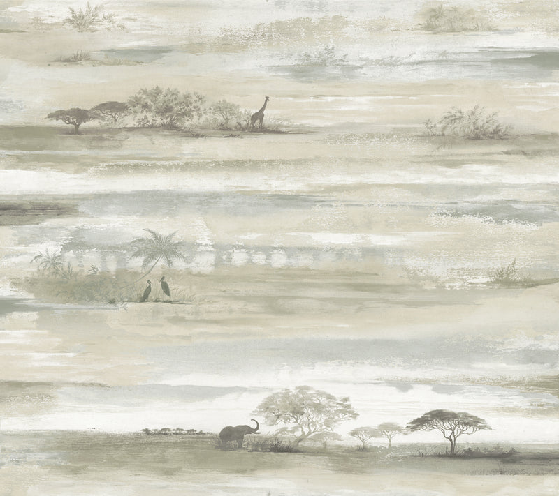 media image for Savanna Sunset Brown Peel & Stick Wallpaper by York Wallcoverings 246