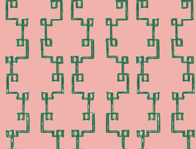product image of Bamboozled Bahama Pink Peel & Stick Wallpaper from Madcap Cottage Collection by York Wallcoverings 598