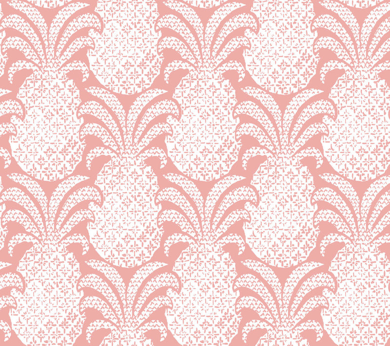 media image for Colony Club Shell Pink Peel & Stick Wallpaper from Madcap Cottage Collection by York Wallcoverings 268