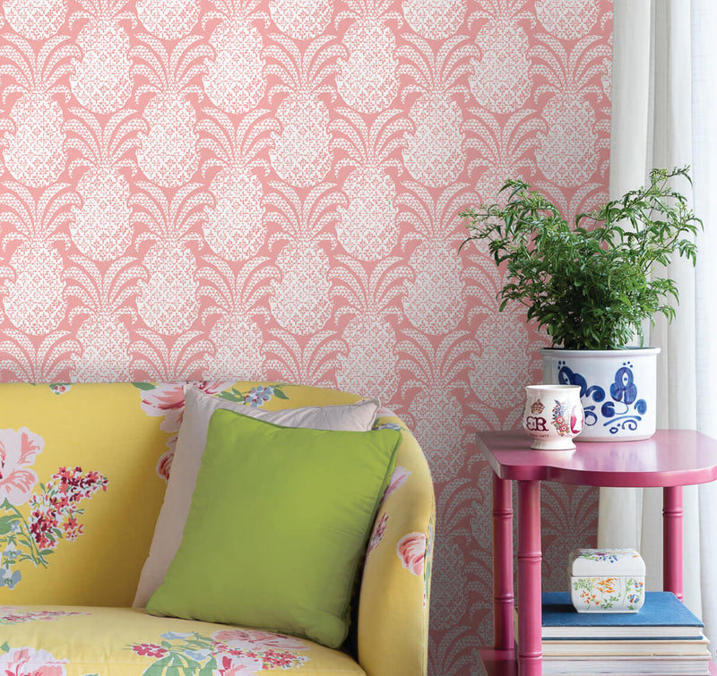 media image for Colony Club Shell Pink Peel & Stick Wallpaper from Madcap Cottage Collection by York Wallcoverings 267
