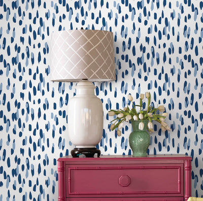 product image for Club House Navy Blue Peel & Stick Wallpaper from the Madcap Cottage Collection by York Wallcoverings 67